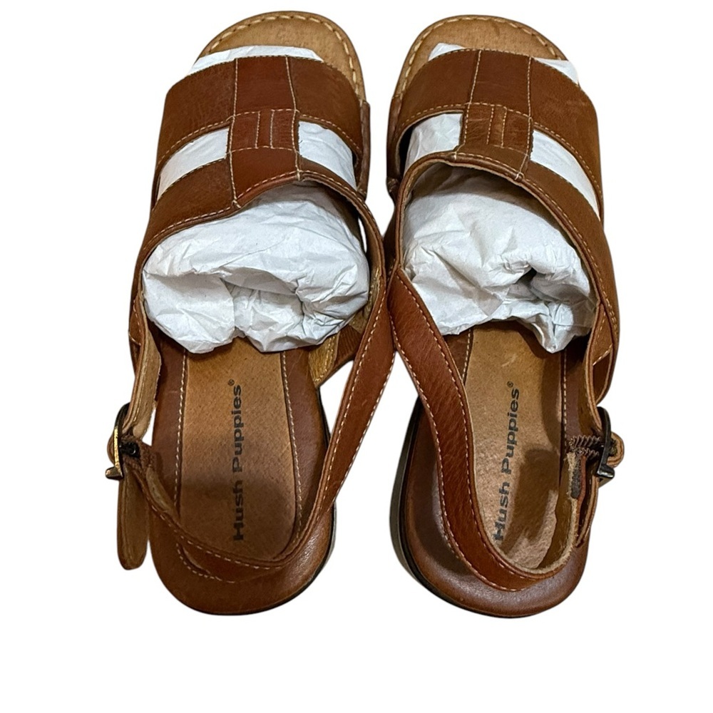 Hush Puppies Brown Leather Sandals - Picture 2 of 13
